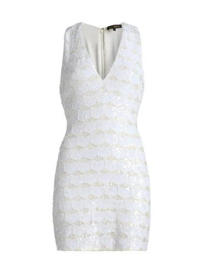 Ramy Brook Ari Geometric Sequin Cocktail Minidress In Multi