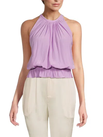 Ramy Brook Women's Ariel Blouson Top In Light Amethyst