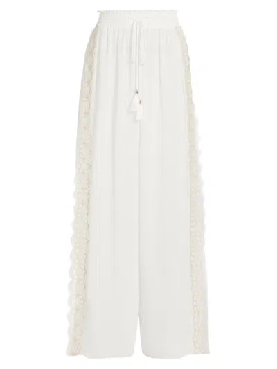 Ramy Brook Women's Athena Embroidered Pants In White