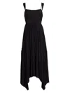 Ramy Brook Women's August Pleated Maxi Dress In Black