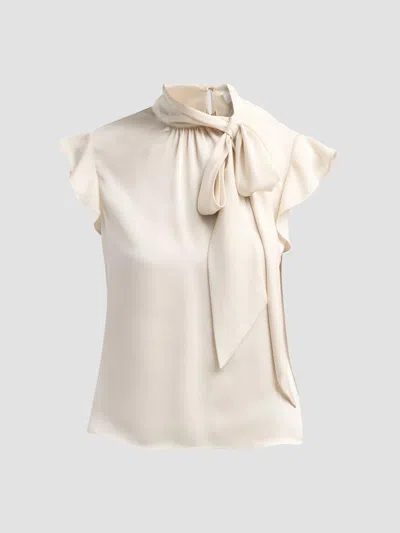 Ramy Brook Women's Balinda Satin Blouse In Bone