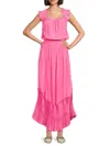 Ramy Brook Baylor Maxi Dress In Bright Raspberry