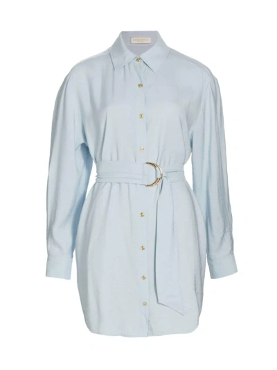 Ramy Brook Women's Berkley Crepe Shirtdress In Crystal Blue