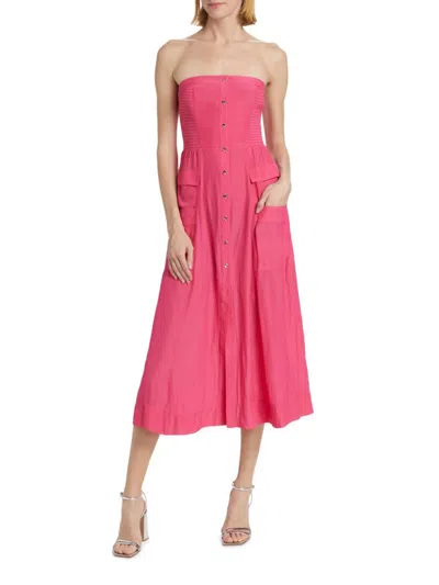 RAMY BROOK WOMEN'S BLAIR STRAPLESS MIDI-DRESS