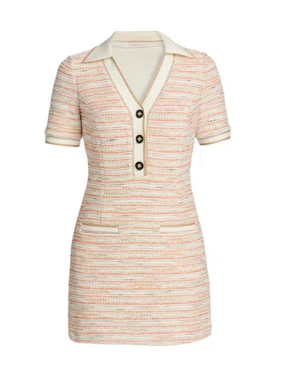 Ramy Brook Blythe Cotton Blend Tweed Minidress In Neutral