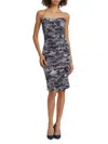Ramy Brook Bonnie Ruched Strapless Dress In Blue