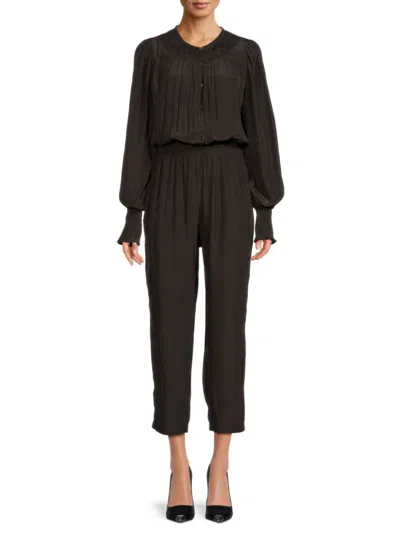 Ramy Brook Women's Carina Blouson Sleeve Jumpsuit In Black