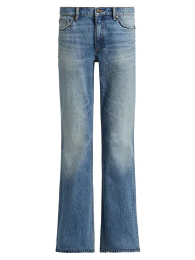 Ramy Brook Women's Carla Cotton Flare Jeans In Blue