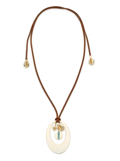 Ramy Brook Women's Casie Goldtone & Mixed-media Pendant Necklace