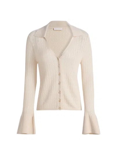 Ramy Brook Women's Cathy Pointelle Cardigan In Neutral