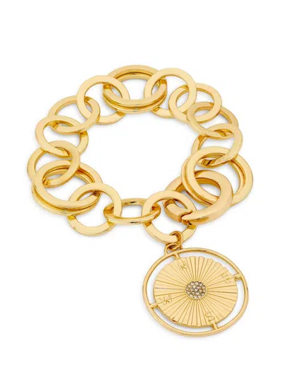 Ramy Brook Women's Chain Calliope Goldtone & Cubic Zirconia Bracelet