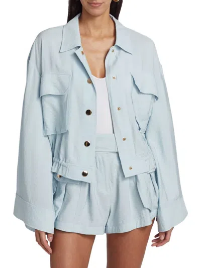 RAMY BROOK WOMEN'S CHELSEA OVERSIZED CREPE JACKET