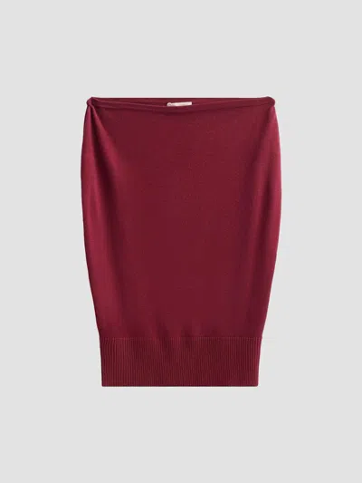 Ramy Brook Women's Chet Wool Boatneck Sweater In Cranberry