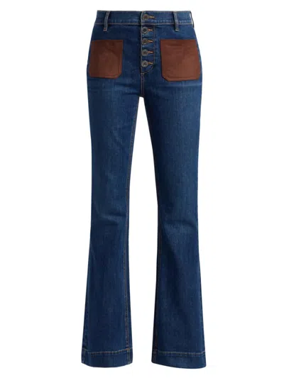 Ramy Brook Women's Cindy Combo Jeans In Blue