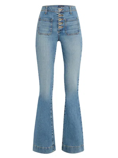 Ramy Brook Women's Cindy High-rise Flare Jeans In Blue