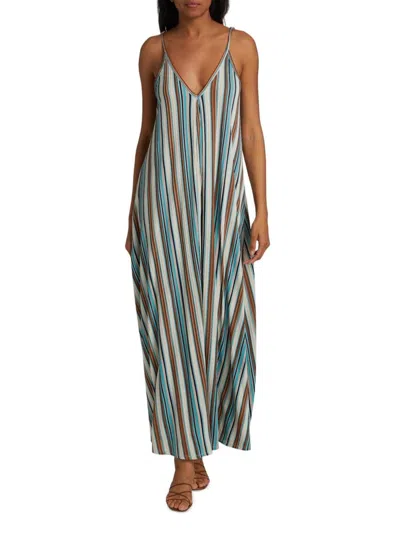 Ramy Brook Women's Clara Striped Sleeveless Maxi Dress In Multi