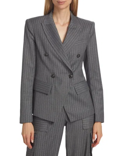 RAMY BROOK WOMEN'S COLLINS METALLIC PINSTRIPE JACKET