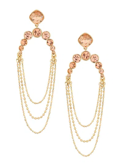 Ramy Brook Women's Constanza Goldtone & Glass Crystal Drop Earrings In Green