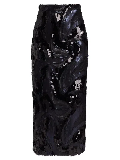 Ramy Brook Women's Donnelly Sequined Pencil Skirt