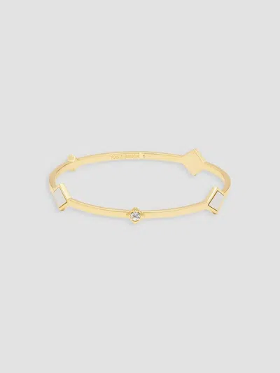 Ramy Brook Women's Eliza Goldtone, Enamel & Glass Crystal Bangle In Two Tone