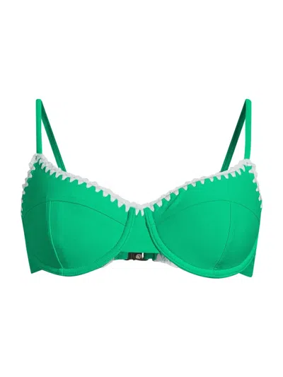 Ramy Brook Women's Emmeline Balconette Bikini Top In Green