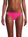 Ramy Brook Women's Ensley Bikini Bottom In Perfect Pink