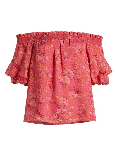 Ramy Brook Women's Fiona Off-the-shoulder Top In Red