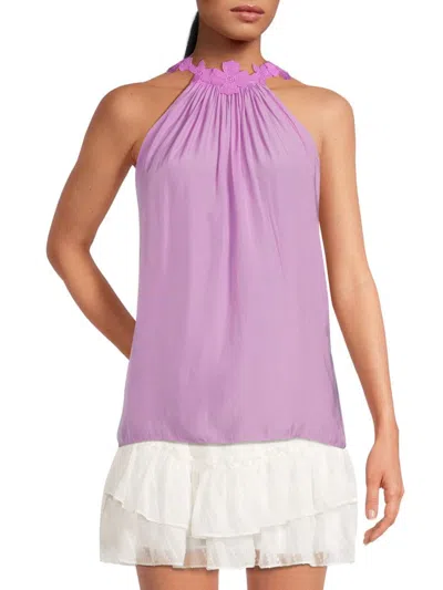 Ramy Brook Women's Floral Sleeveless Top In Light Amethyst