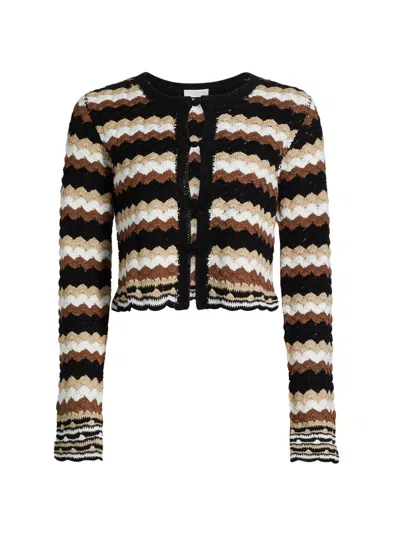 Ramy Brook Women's Geo Crochet Cardigan In Multi