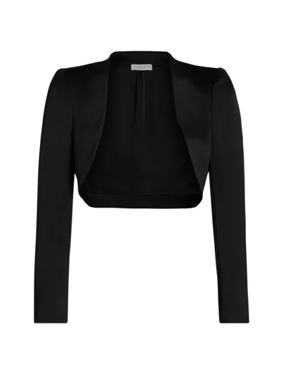 Ramy Brook Gia Long-sleeve Capelet In Black