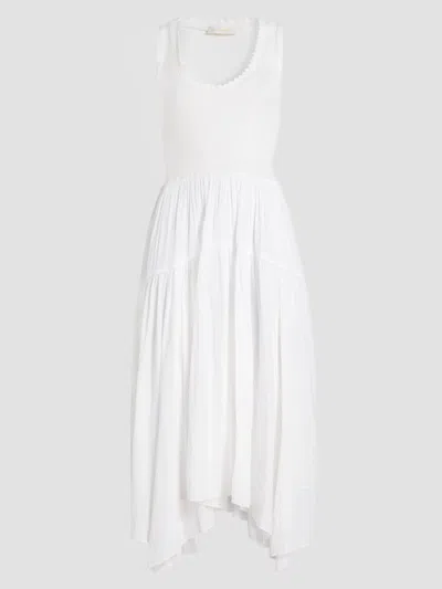 Ramy Brook Women's Hadley Sleeveless Ribbed Midi Dress In White