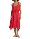 Ramy Brook Women's Hallie Sleeveless Midi-dress In Red