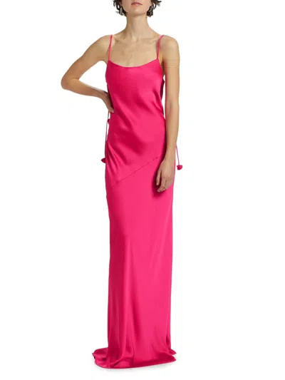 Ramy Brook Women's Hansel Bias-cut Rosette Gown In Pink | ModeSens
