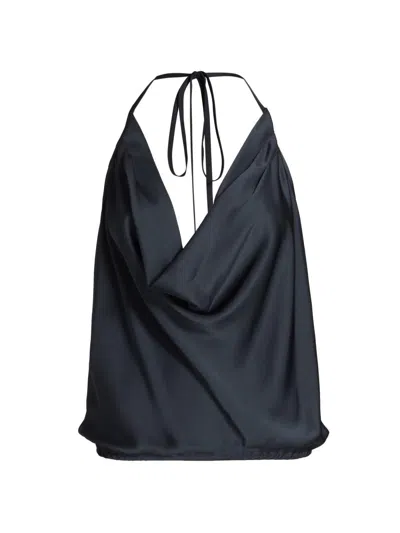 Ramy Brook Women's Hettie Halterneck Top In Blue