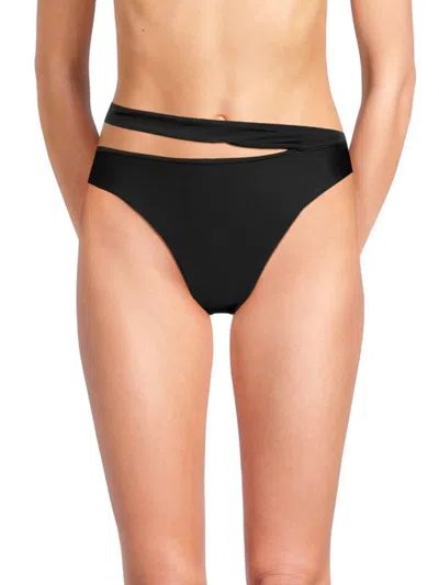 Ramy Brook Women's Hope Cutout Bikini Bottom In Black