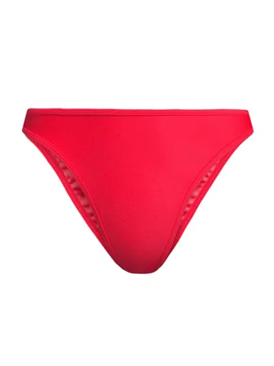 Ramy Brook Women's Isla High-leg Bikini Bottom In Flame