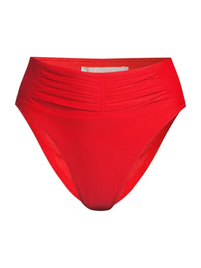 Ramy Brook Women's Ivo Bikini Bottom In Red