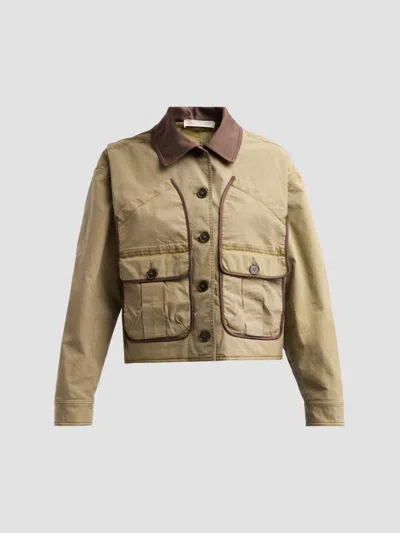 Ramy Brook Women's Izzy Contrast-trim Jacket In Safari