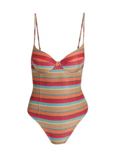 Ramy Brook Women's Jayda Striped One-piece Swimsuit