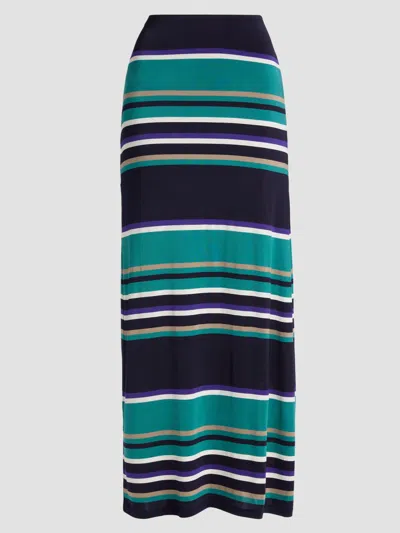 Ramy Brook Women's Jayla Stripe Maxi Skirt In Green