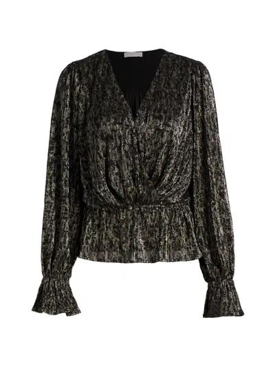 Ramy Brook Women's Jean Cinched-waist Surplice Top