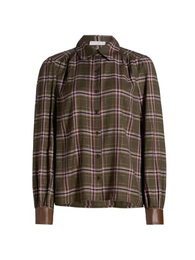 Ramy Brook Women's Jeremy Plaid Button-front Shirt