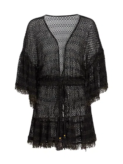 Ramy Brook Women's Jewel Cover-up Minidress In Black