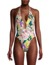 Ramy Brook Women's Kailey Floral One Piece Swimsuit In Lemon Multi