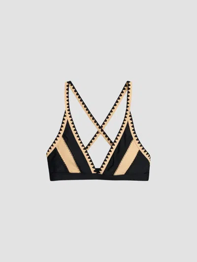 Ramy Brook Women's Kara Bikini Top In Black