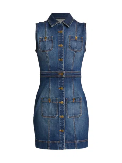 Ramy Brook Women's Katalina Denim Minidress In Blue