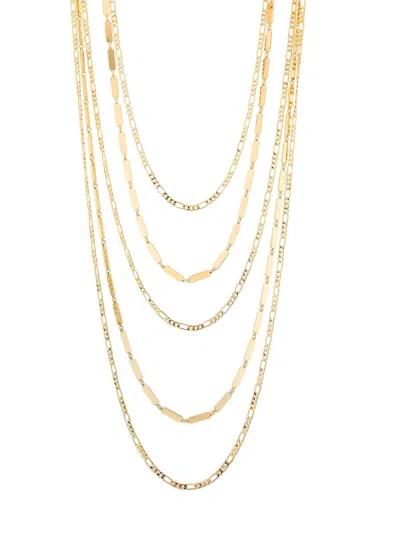 Ramy Brook Women's Keely Goldtone Layered Necklace In Orange