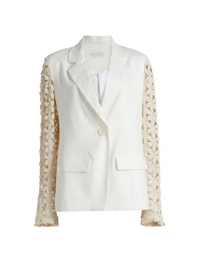 Ramy Brook Women's Kelsey Crochet-sleeve Jacket In White