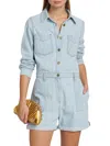 Ramy Brook Women's Lavinia Denim Romper In Blue