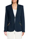 Ramy Brook Women's Leilani Chain Trim Blazer In Navy
